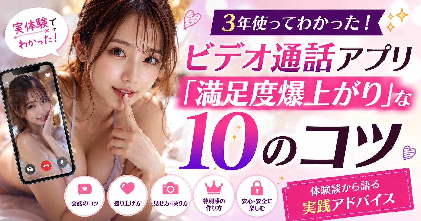 【体験談】エロビデオ通話アプリを3年使ってわかった「これやると満足度爆上がり」な10のコツ｜体験談から語る実践アドバイス