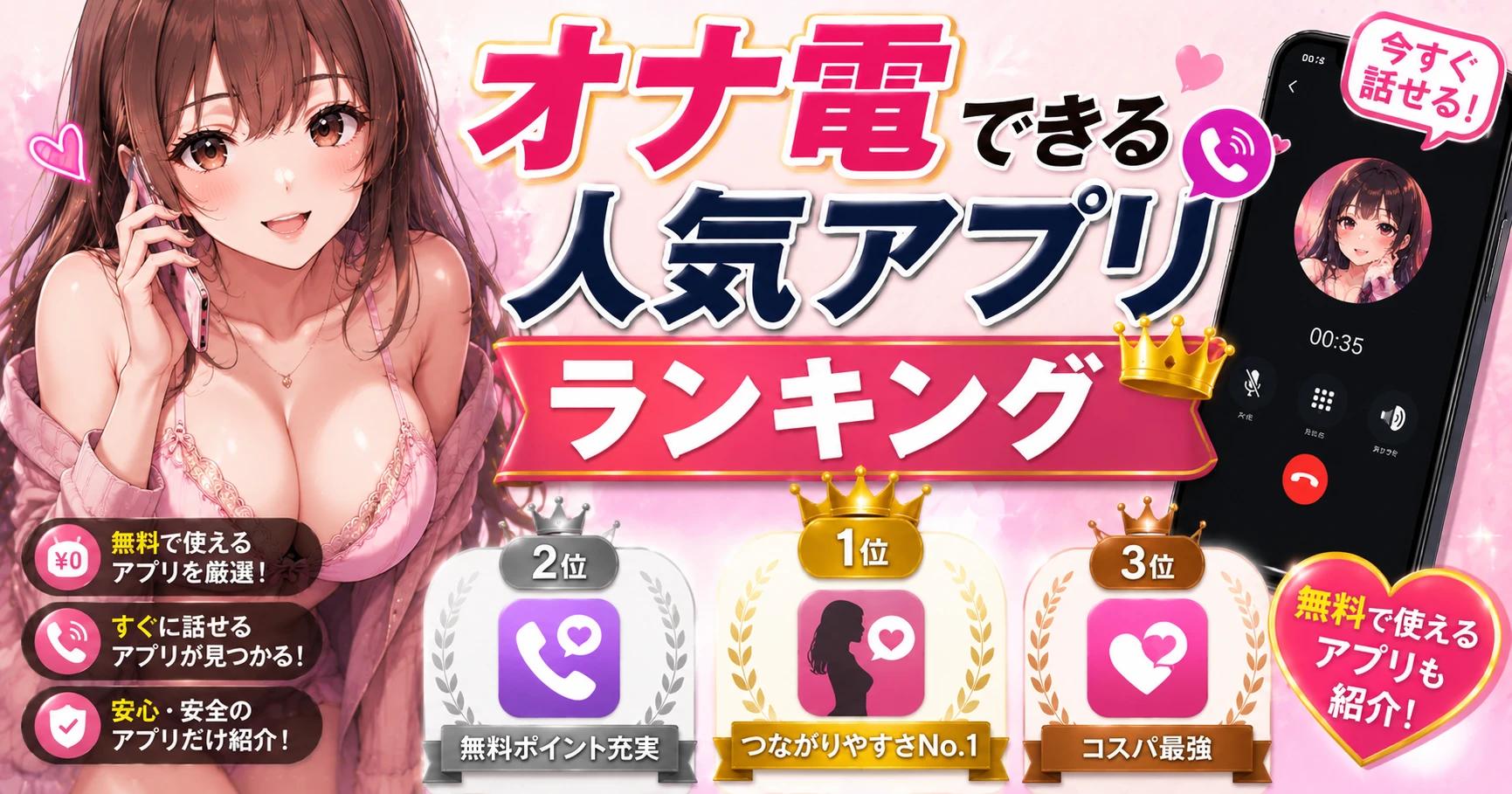 【ランキング】オナ電できる人気アプリランキング2026｜無料で使えるおすすめアプリを徹底比較