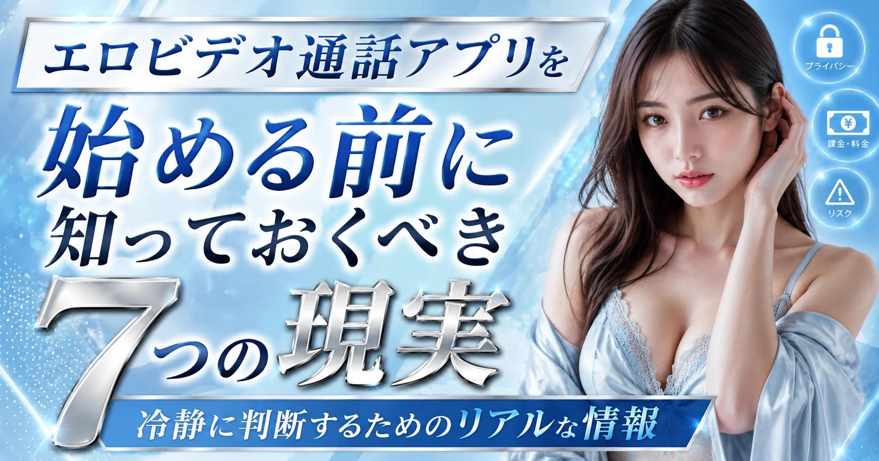 【注意点】エロビデオ通話アプリを始める前に知っておくべき7つの現実｜冷静に判断するためのリアルな情報